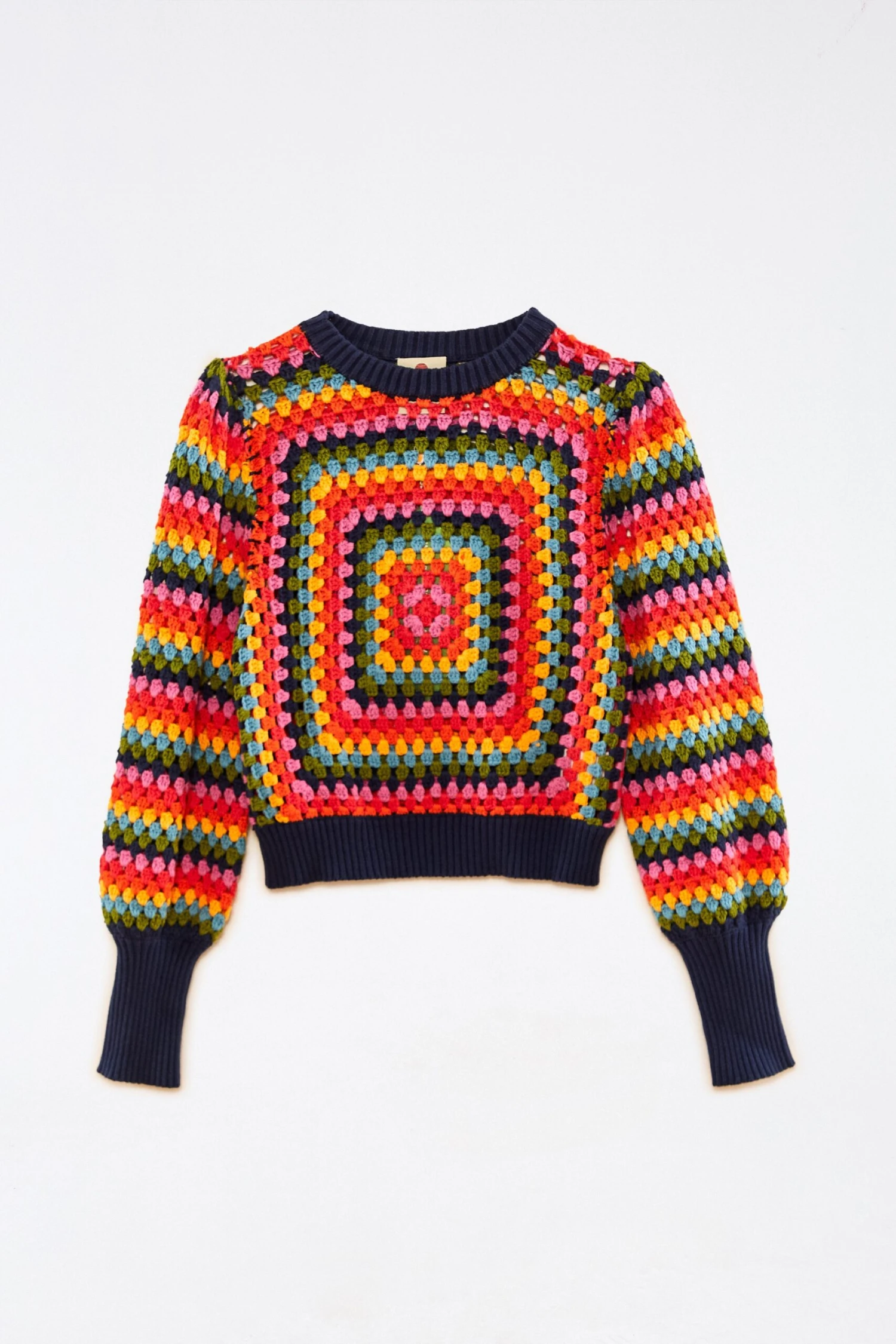 Sunset Stripes Crochet Sweater 6 Sunset Stripes Crochet Sweater - Image 5