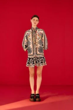 Farm Rio Romantic Garden Lenzing™ Ecovero™ Viscose Mini Dress -Farm Rio 301785 04