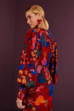 Farm Rio Red Wild Life Mini Dress -Farm Rio 301790 04 1