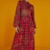 Farm Rio Red Sunset Tapestry Embroidered Maxi Dress -Farm Rio 301808 01 1