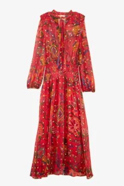 Farm Rio Red Sunset Tapestry Embroidered Maxi Dress 13 Farm Rio Red Sunset Tapestry Embroidered Maxi Dress -Farm Rio 301808 06 1