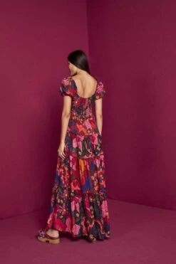 Farm Rio Mixed Wild Life Lenzing™ Ecovero™ Viscose Maxi Dress -Farm Rio 301881 04