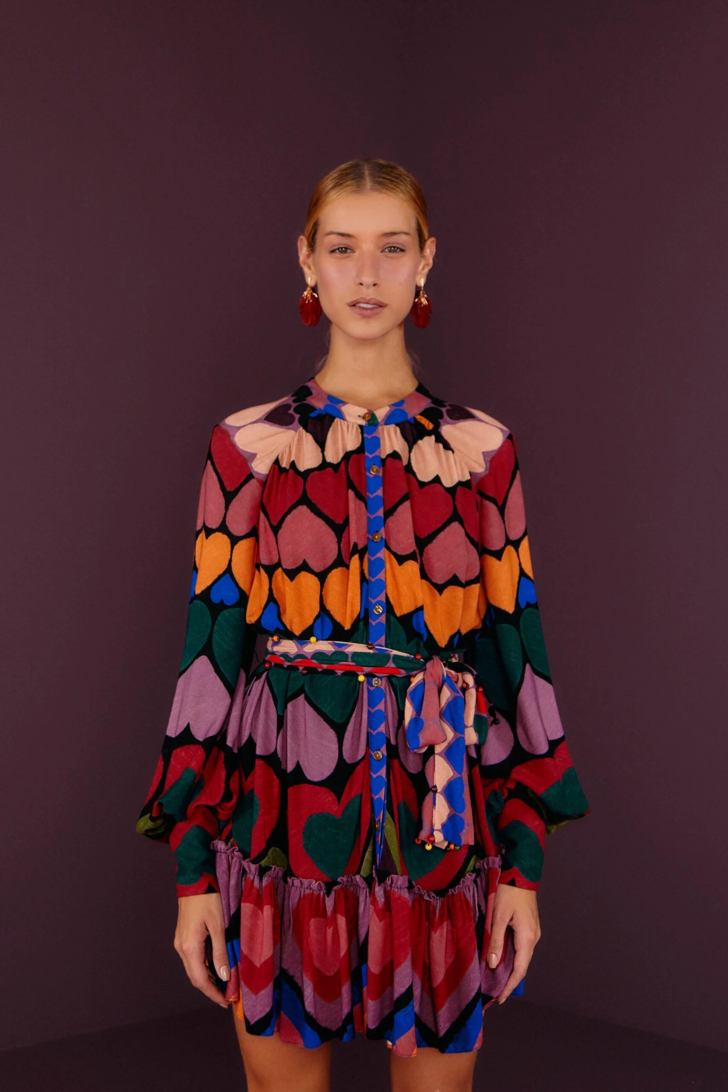 Farm Rio Full Of Hearts Mini Dress 3 Farm Rio Full Of Hearts Mini Dress