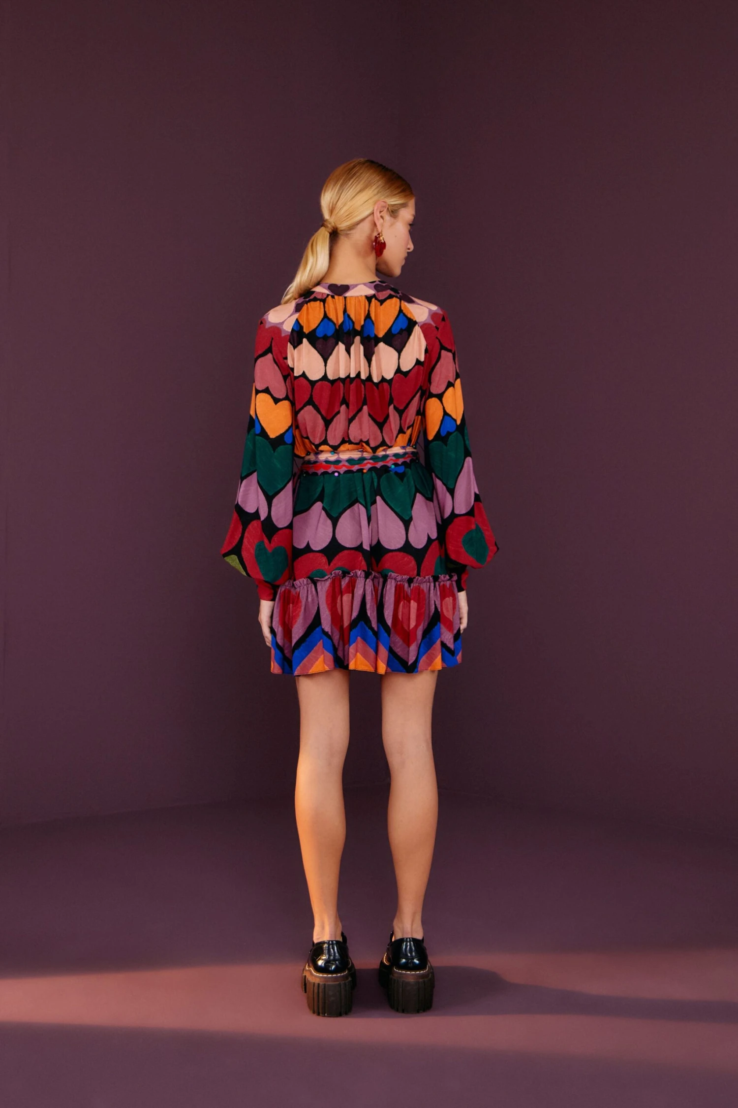 Farm Rio Full Of Hearts Mini Dress 4 Farm Rio Full Of Hearts Mini Dress - Image 2