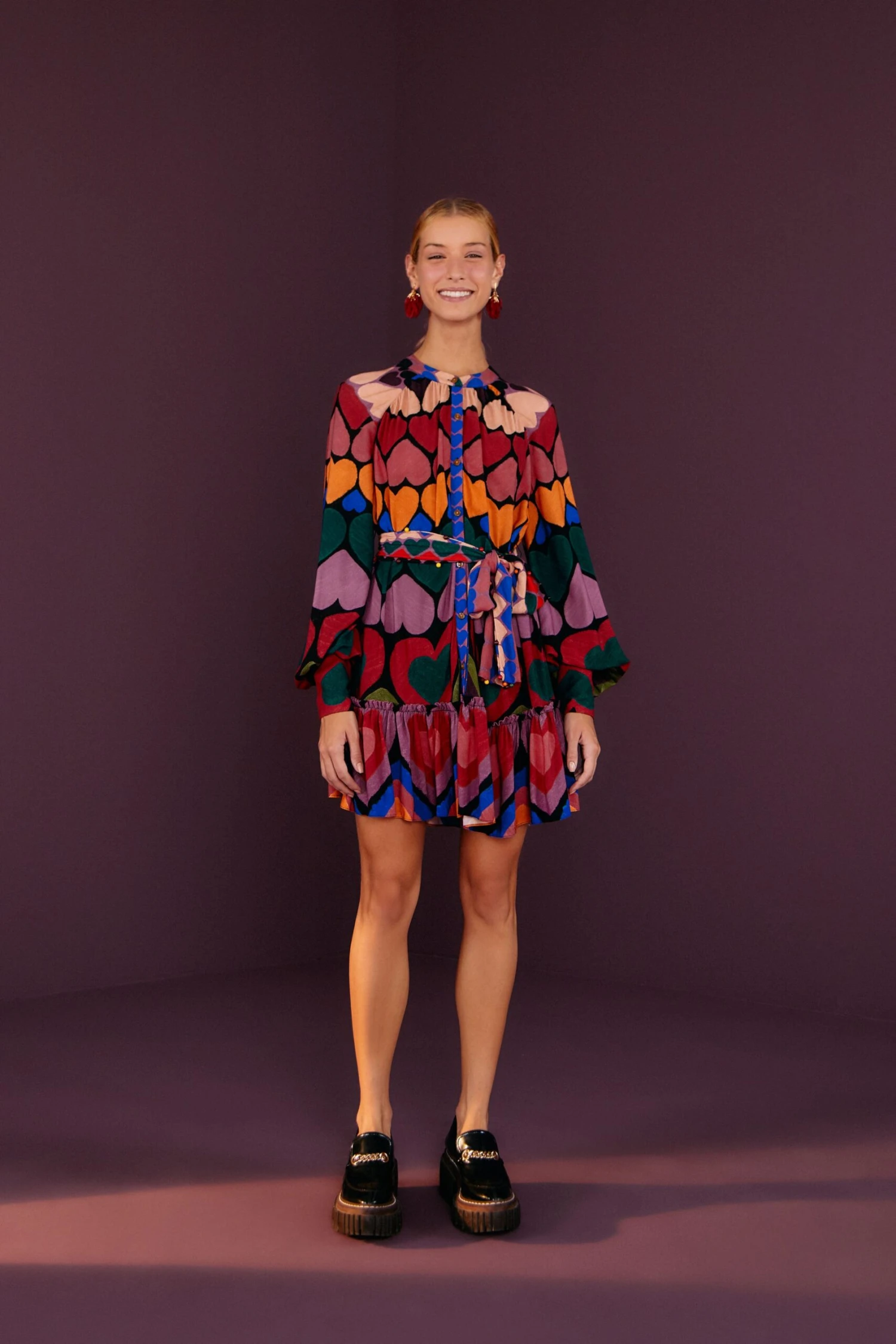 Farm Rio Full Of Hearts Mini Dress 6 Farm Rio Full Of Hearts Mini Dress - Image 4