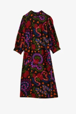 Farm Rio Black Jungle Fruits Midi Dress -Farm Rio 301928 06