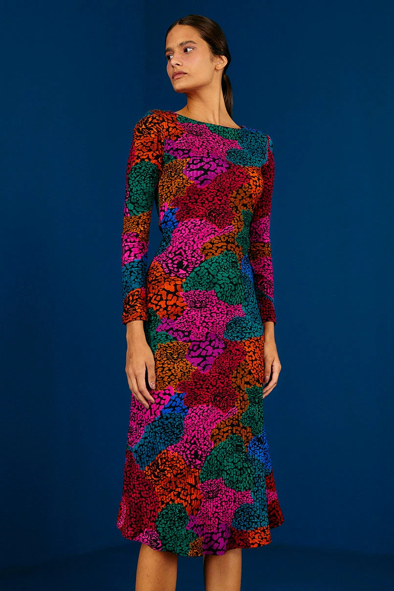 Farm Rio Rainbow Mix Jersey Dress 3 Farm Rio Rainbow Mix Jersey Dress