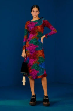 Farm Rio Rainbow Mix Jersey Dress 8 Farm Rio Rainbow Mix Jersey Dress -Farm Rio 301940 02