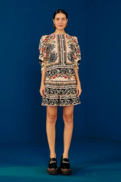 Farm Rio Romantic Garden Mini Skirt -Farm Rio 301944 03 1