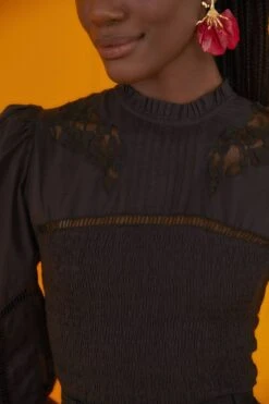 Farm Rio Black Lace Blouse -Farm Rio 301996 03