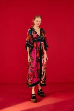 Farm Rio Flower Scarves Maxi Dress 11 Farm Rio Flower Scarves Maxi Dress -Farm Rio 302323 01