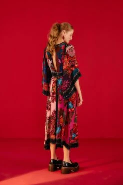 Farm Rio Flower Scarves Maxi Dress 9 Farm Rio Flower Scarves Maxi Dress -Farm Rio 302323 02