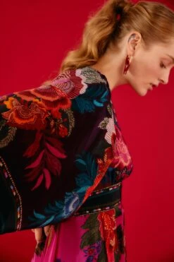 Farm Rio Flower Scarves Maxi Dress 10 Farm Rio Flower Scarves Maxi Dress -Farm Rio 302323 05