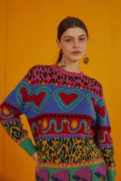 Farm Rio Graphic Elements Ainika Sweater