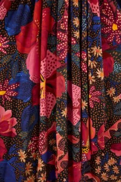 Farm Rio Black Wild Life Lenzing™ Ecovero™ Viscose Maxi Dress -Farm Rio 302684 05