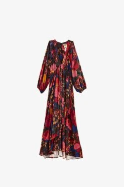 Farm Rio Black Wild Life Lenzing™ Ecovero™ Viscose Maxi Dress -Farm Rio 302684 06