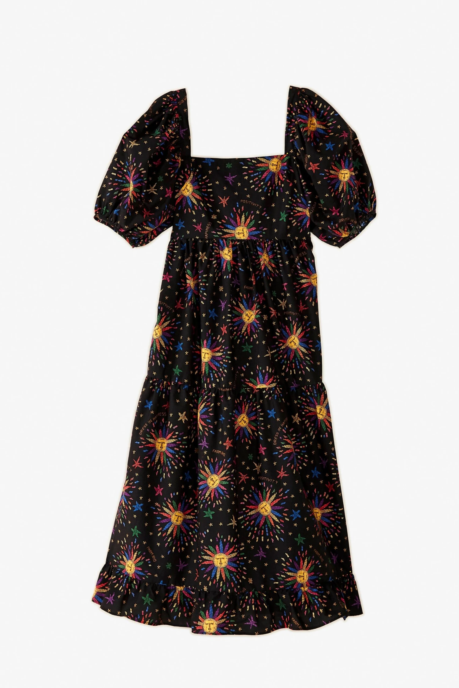 Farm Rio Rainbow Suns Organic Cotton Maxi Dress 7 Farm Rio Rainbow Suns Organic Cotton Maxi Dress - Image 5