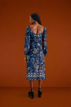 Farm Rio Black Macaw Forest Midi Dress -Farm Rio 303774 04