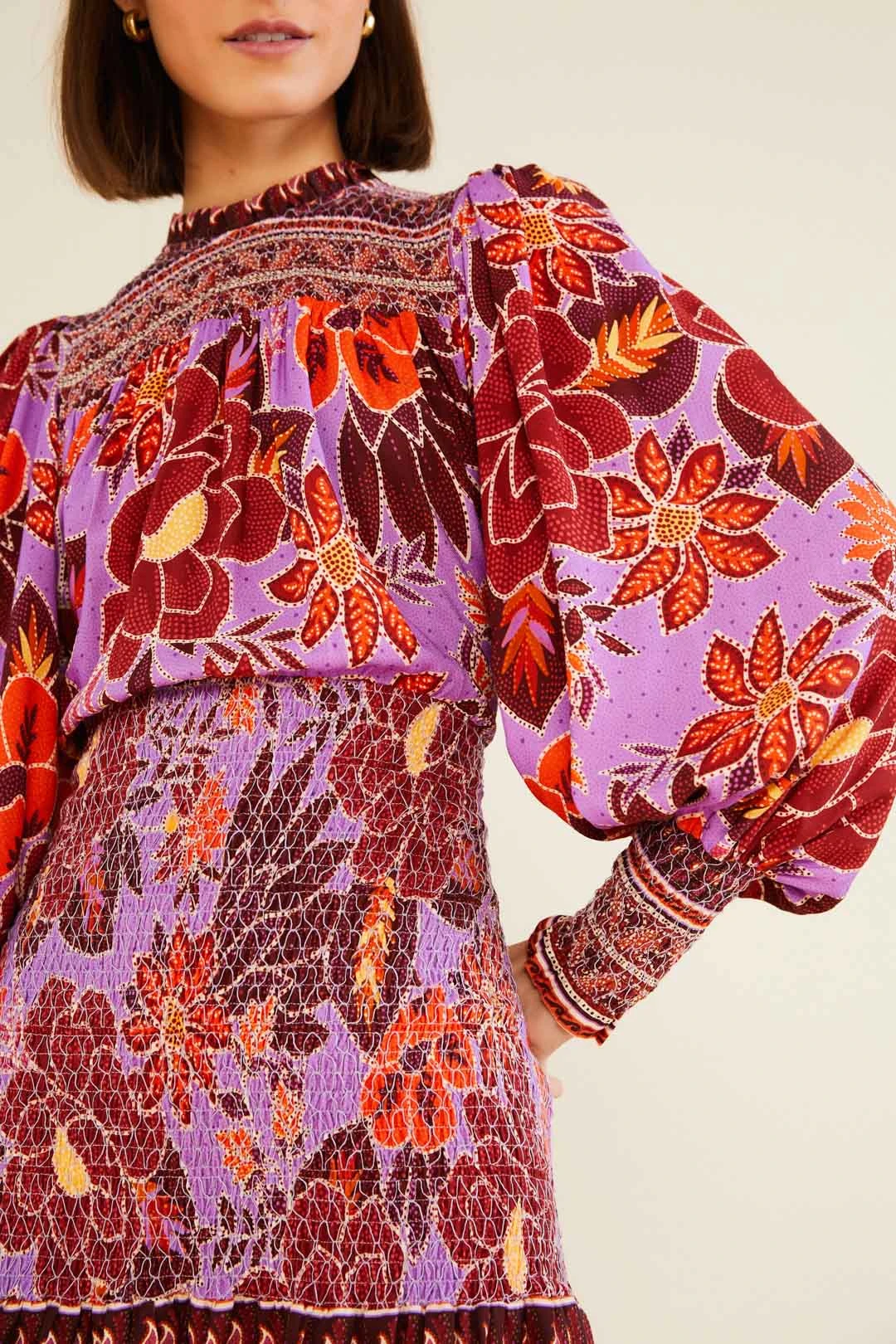 Farm Rio Sweet Floral Mini Dress 4 Farm Rio Sweet Floral Mini Dress - Image 2