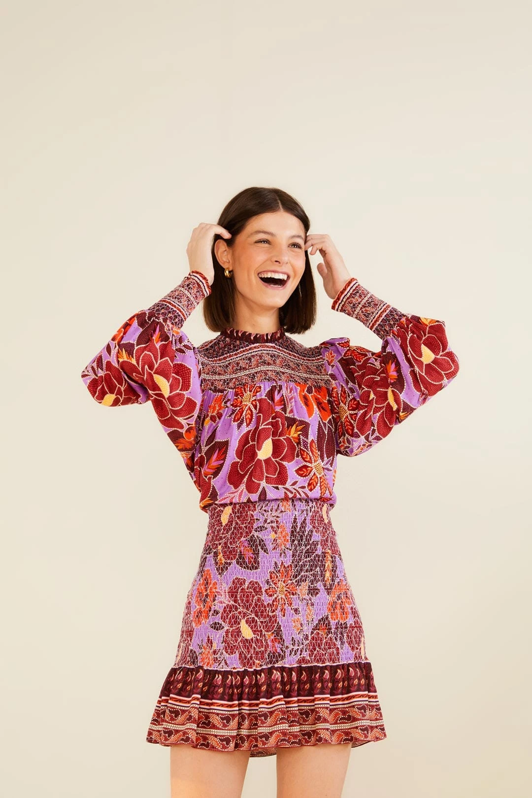 Farm Rio Sweet Floral Mini Dress 5 Farm Rio Sweet Floral Mini Dress - Image 3