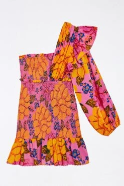 Farm Rio Flowers Garden One Shoulder Mini Dress -Farm Rio 303791 06