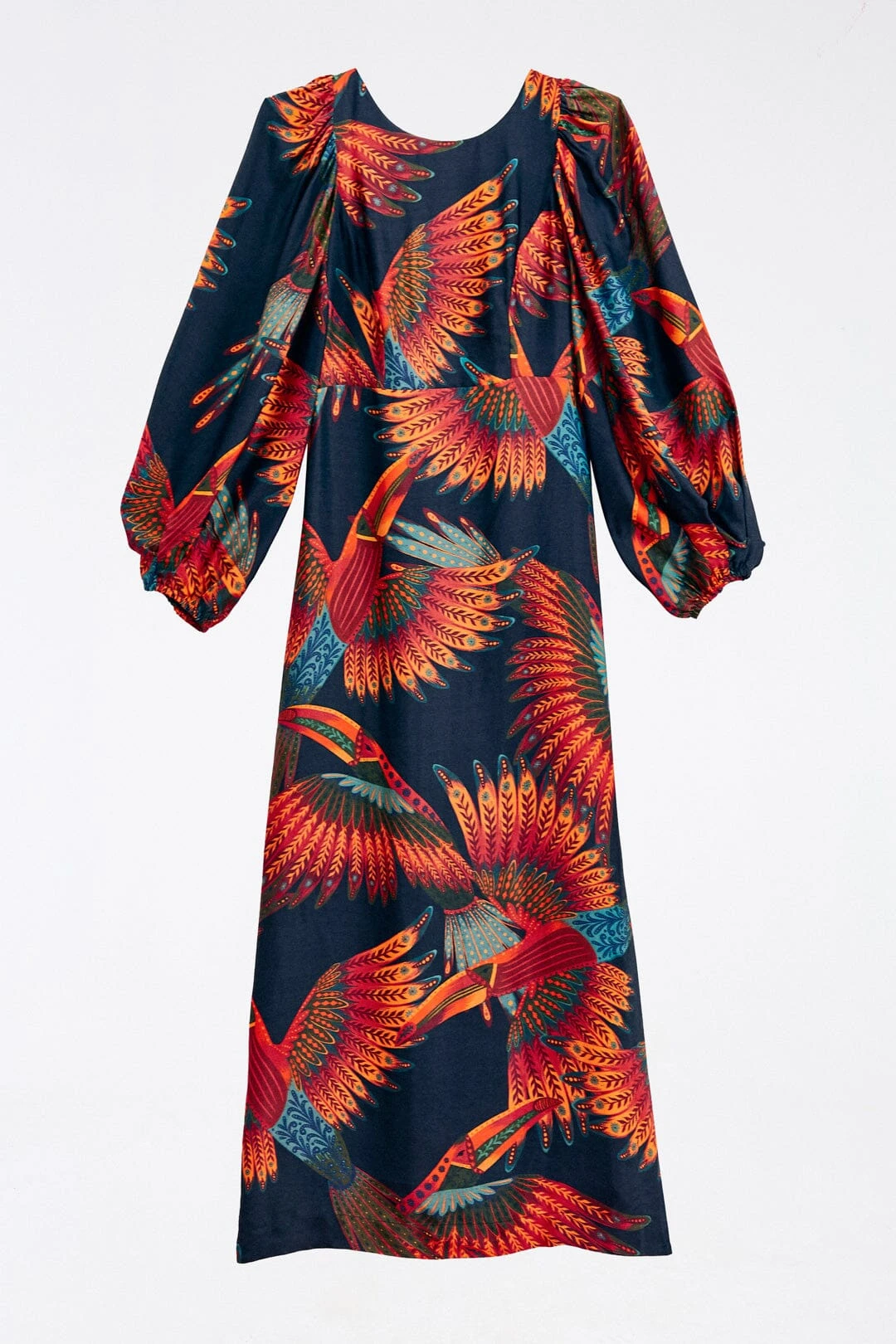 Farm Rio Arabesque Toucans Midi Dress 8 Farm Rio Arabesque Toucans Midi Dress - Image 6