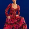 Farm Rio Pink Sweet Forest Maxi Dress 2 Farm Rio Pink Sweet Forest Maxi Dress -Farm Rio 303818 01