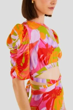 Farm Rio Colorful Leaves Midi Dress 10 Farm Rio Colorful Leaves Midi Dress -Farm Rio 303823 03