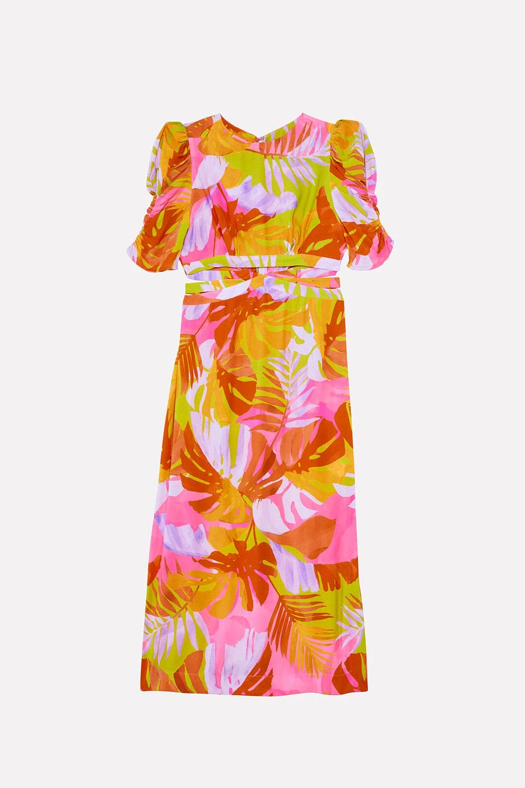 Farm Rio Colorful Leaves Midi Dress 8 Farm Rio Colorful Leaves Midi Dress - Image 6