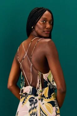 Farm Rio Sand Vintage Forest Lenzing™ Ecovero™ Viscose Midi Dress 10 Farm Rio Sand Vintage Forest Lenzing™ Ecovero™ Viscose Midi Dress -Farm Rio 303824 03