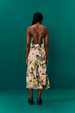 Farm Rio Sand Vintage Forest Lenzing™ Ecovero™ Viscose Midi Dress 11 Farm Rio Sand Vintage Forest Lenzing™ Ecovero™ Viscose Midi Dress -Farm Rio 303824 04