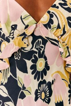 Farm Rio Sand Vintage Forest Lenzing™ Ecovero™ Viscose Midi Dress 12 Farm Rio Sand Vintage Forest Lenzing™ Ecovero™ Viscose Midi Dress -Farm Rio 303824 05