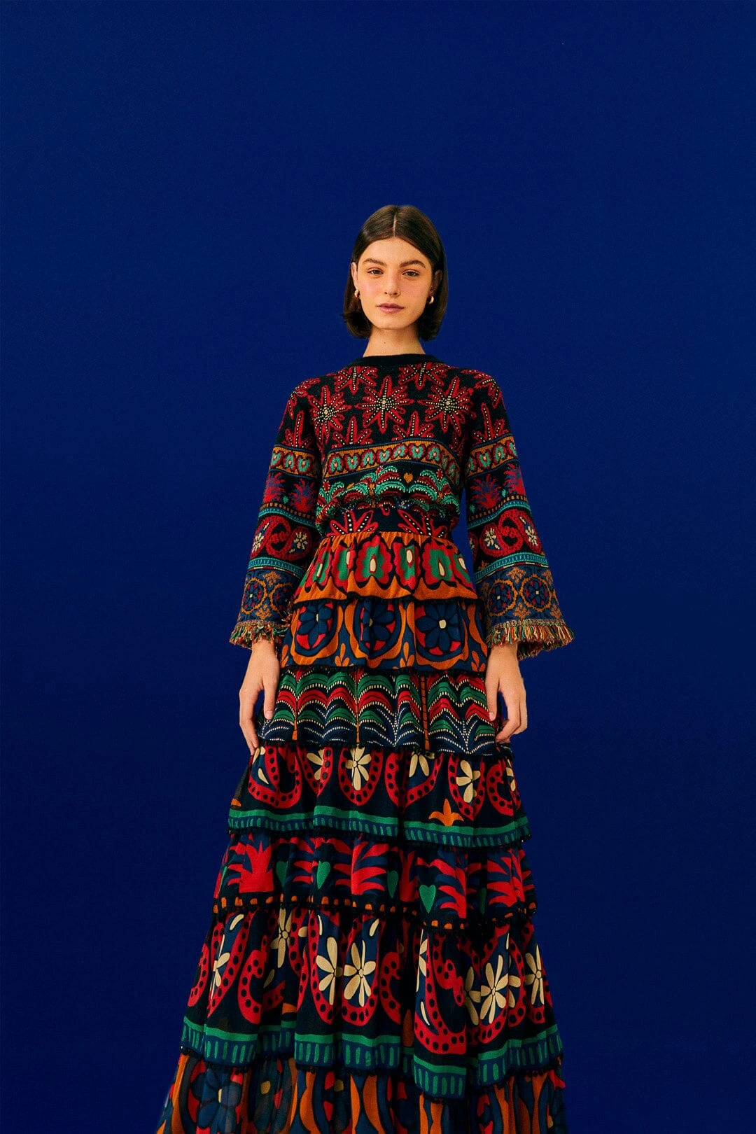 Farm Rio Black Night Sky Maxi Skirt 3 Farm Rio Black Night Sky Maxi Skirt