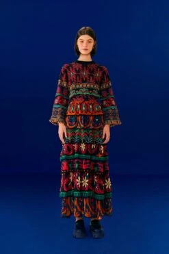 Farm Rio Black Night Sky Maxi Skirt 11 Farm Rio Black Night Sky Maxi Skirt -Farm Rio 303828 02