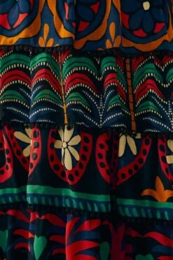 Farm Rio Black Night Sky Maxi Skirt 12 Farm Rio Black Night Sky Maxi Skirt -Farm Rio 303828 05