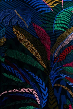 Farm Rio Amazonia Night Lenzing™ Ecovero™ Viscose Midi Dress 11 Farm Rio Amazonia Night Lenzing™ Ecovero™ Viscose Midi Dress -Farm Rio 303850 04