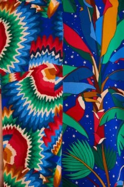 Farm Rio Mixed Blue Prints Unisex Shirt -Farm Rio 303855 05