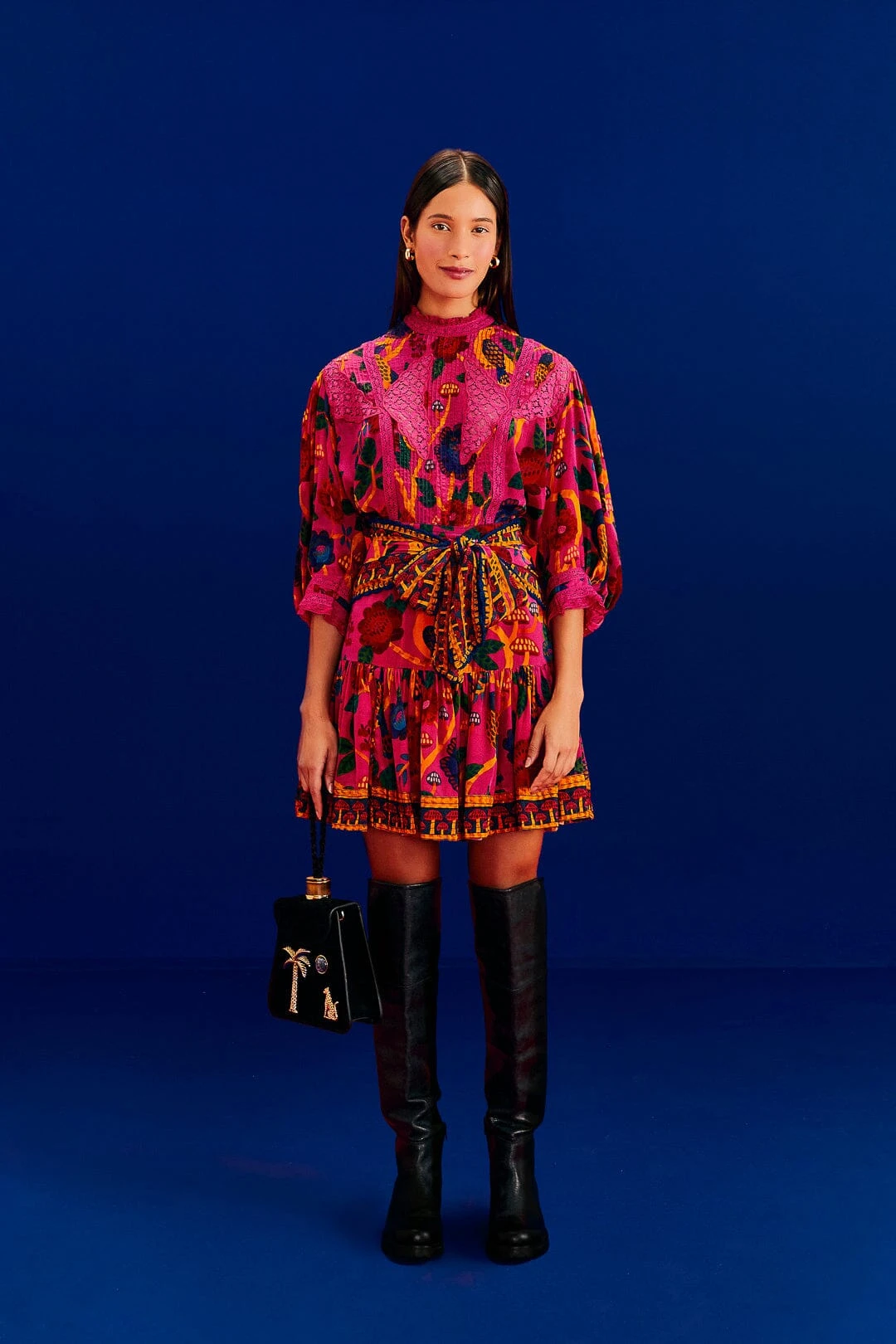 Farm Rio Pink Sweet Forest Blouse 4 Farm Rio Pink Sweet Forest Blouse - Image 2