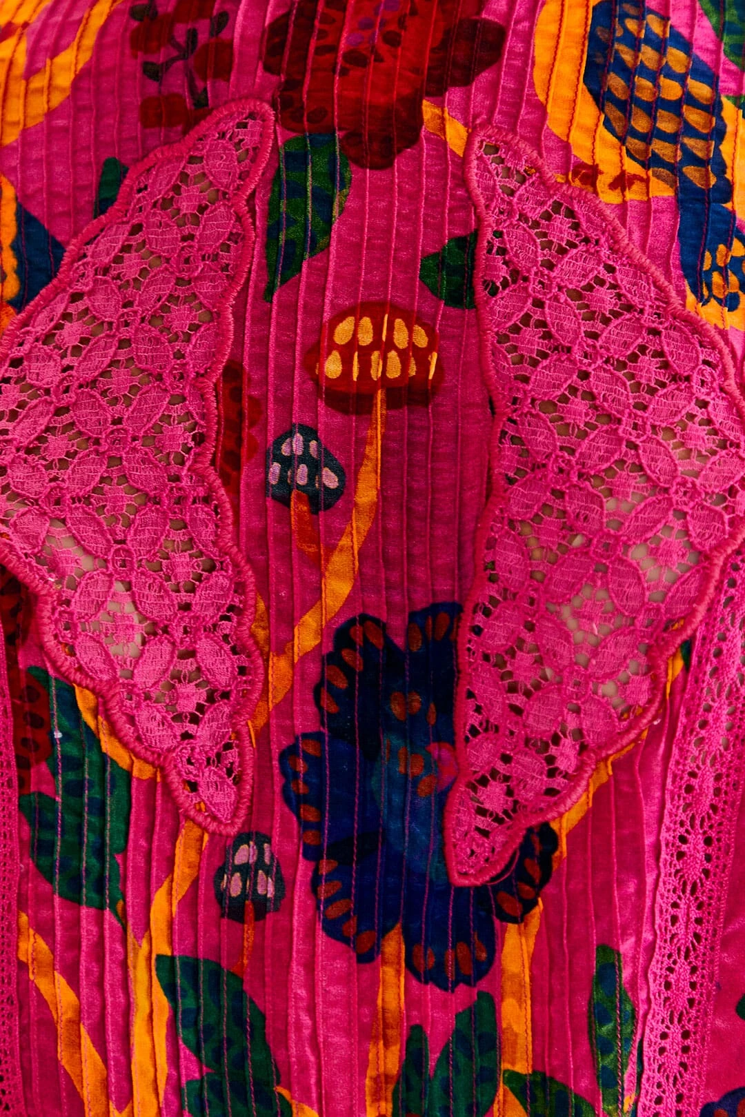 Farm Rio Pink Sweet Forest Blouse 6 Farm Rio Pink Sweet Forest Blouse - Image 4