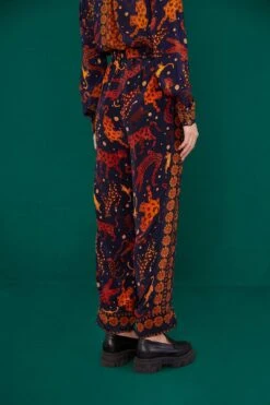 Farm Rio Navy Animal Sky Pants -Farm Rio 303899 04