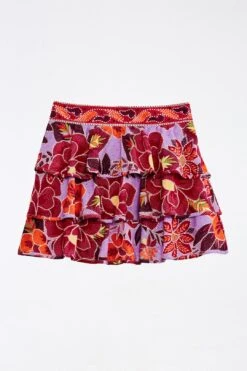 Farm Rio Sweet Floral Layered Mini Skirt -Farm Rio 303902 05