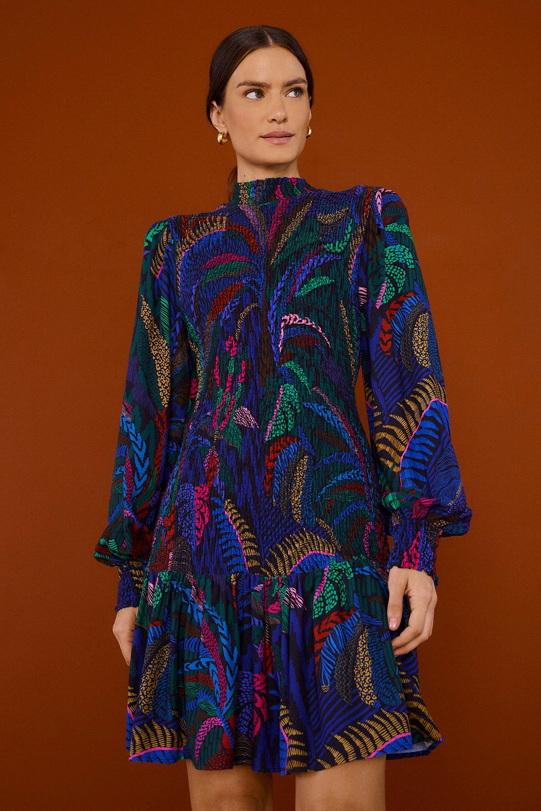 Farm Rio Amazonia Night Mini Dress 3 Farm Rio Amazonia Night Mini Dress