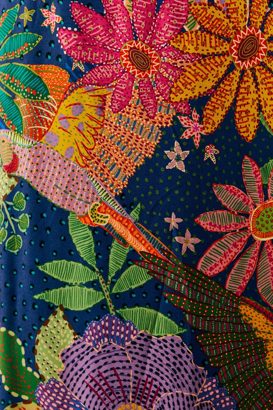 Farm Rio Navy Cool Macaw Maxi Dress 7 Farm Rio Navy Cool Macaw Maxi Dress - Image 5