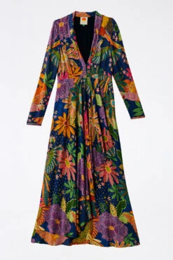 Farm Rio Navy Cool Macaw Maxi Dress 13 Farm Rio Navy Cool Macaw Maxi Dress -Farm Rio 303923 06