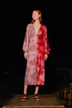 Farm Rio Hearts Sequin Midi Dress 9 Farm Rio Hearts Sequin Midi Dress -Farm Rio 303943 04