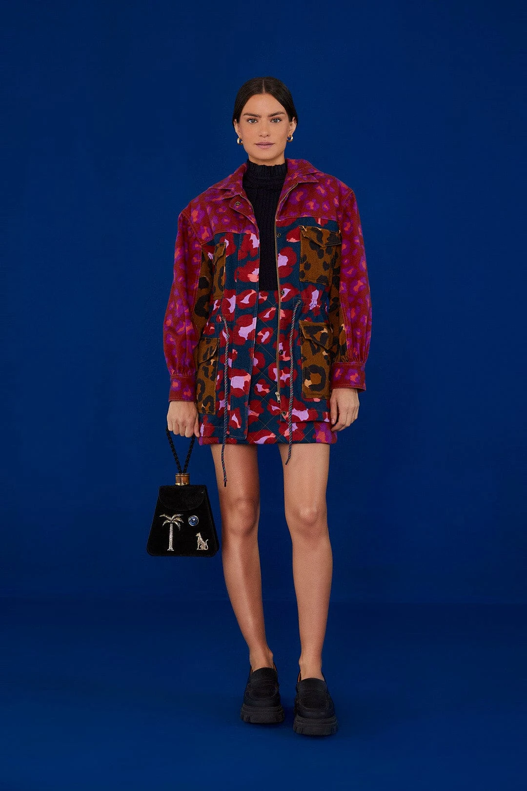 Farm Rio Mixed Leopards Canvas Jacket 4 Farm Rio Mixed Leopards Canvas Jacket - Image 2