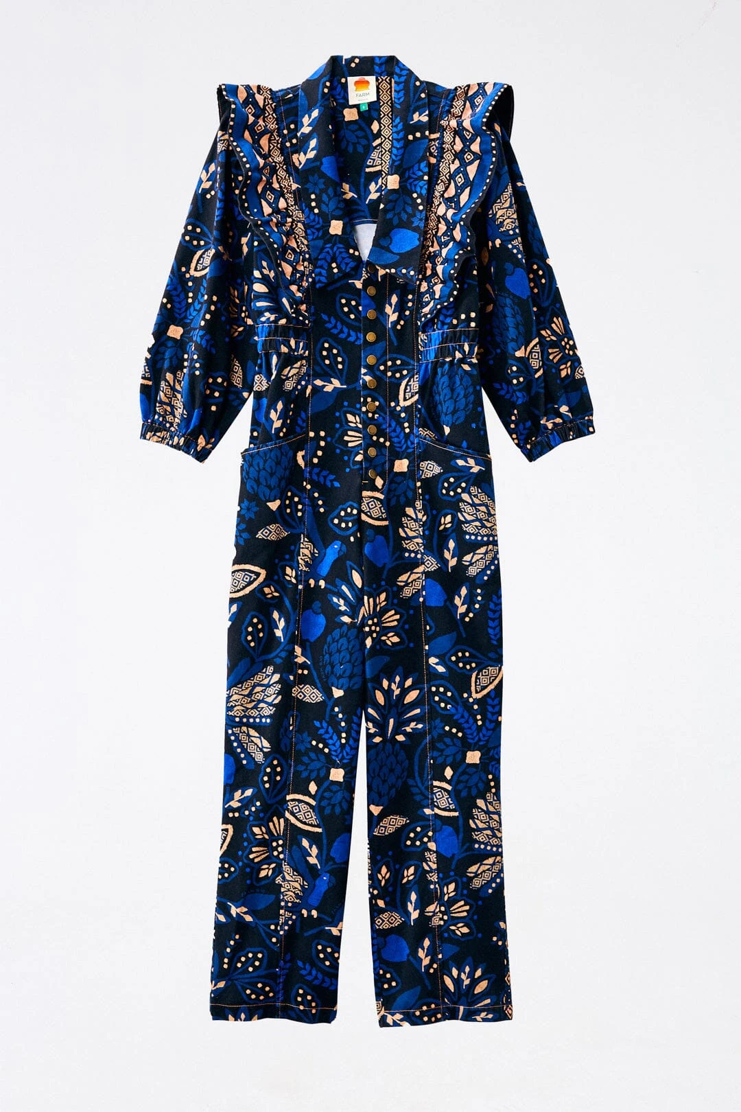 Farm Rio Black Macaw Forest Jumpsuit 8 Farm Rio Black Macaw Forest Jumpsuit - Image 6