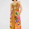 Farm Rio Toucans Scarf Lenzing™ Ecovero™ Viscose Midi Dress -Farm Rio 303966 01