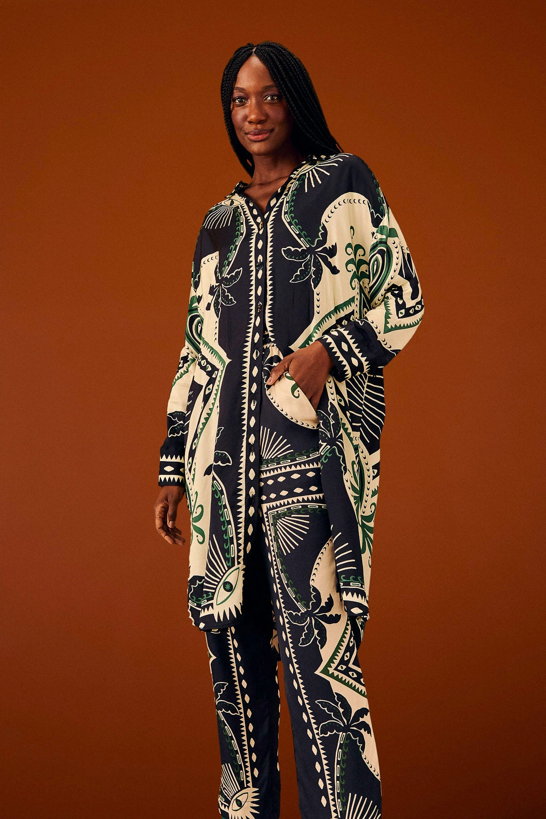 Farm Rio Mystic Scarf Lenzing™ Ecovero™ Viscose Pants 3 Farm Rio Mystic Scarf Lenzing™ Ecovero™ Viscose Pants