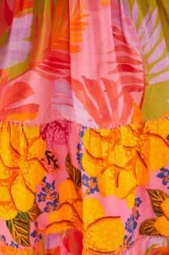 Farm Rio Mixed Pink Prints Maxi Dress 10 Farm Rio Mixed Pink Prints Maxi Dress -Farm Rio 303980 04